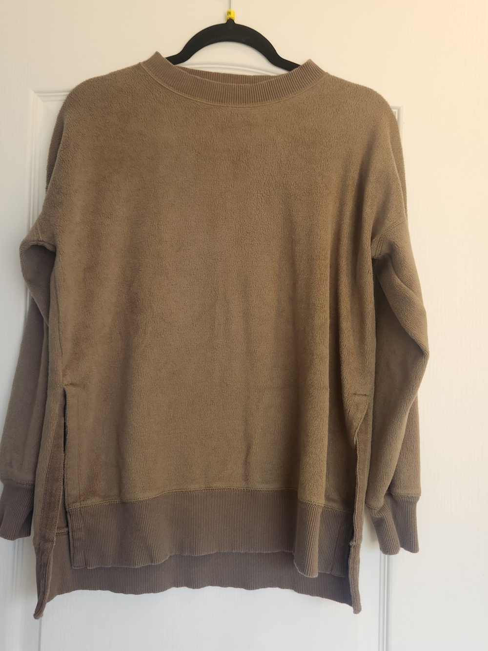 aerie Oversized Crewneck Sweatshirt in Taupe XS Euc